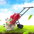 Hand-Push Roller Seeder and Fertilizer Applicator, Walk-Behind Row Crop Seed Planter, Manual Lawn & Garden Spreaders with 8 Seed Plates,5 Mouths (7 Mouths