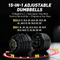 Adjustable Dumbbell Set of 2, 65 lb/95 lb Single Weight, 15-in-1, Fast Adjust Weight Handle, Quick-Lock Adjustable Dumbbell Series for Full Body Workout