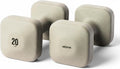 WeGym SafeGrip Square Dumbbells with Anti Slip Handles, Aesthetic Free Weights for Home Workouts, Stable Design Prevents Rolling during Floor Exercises