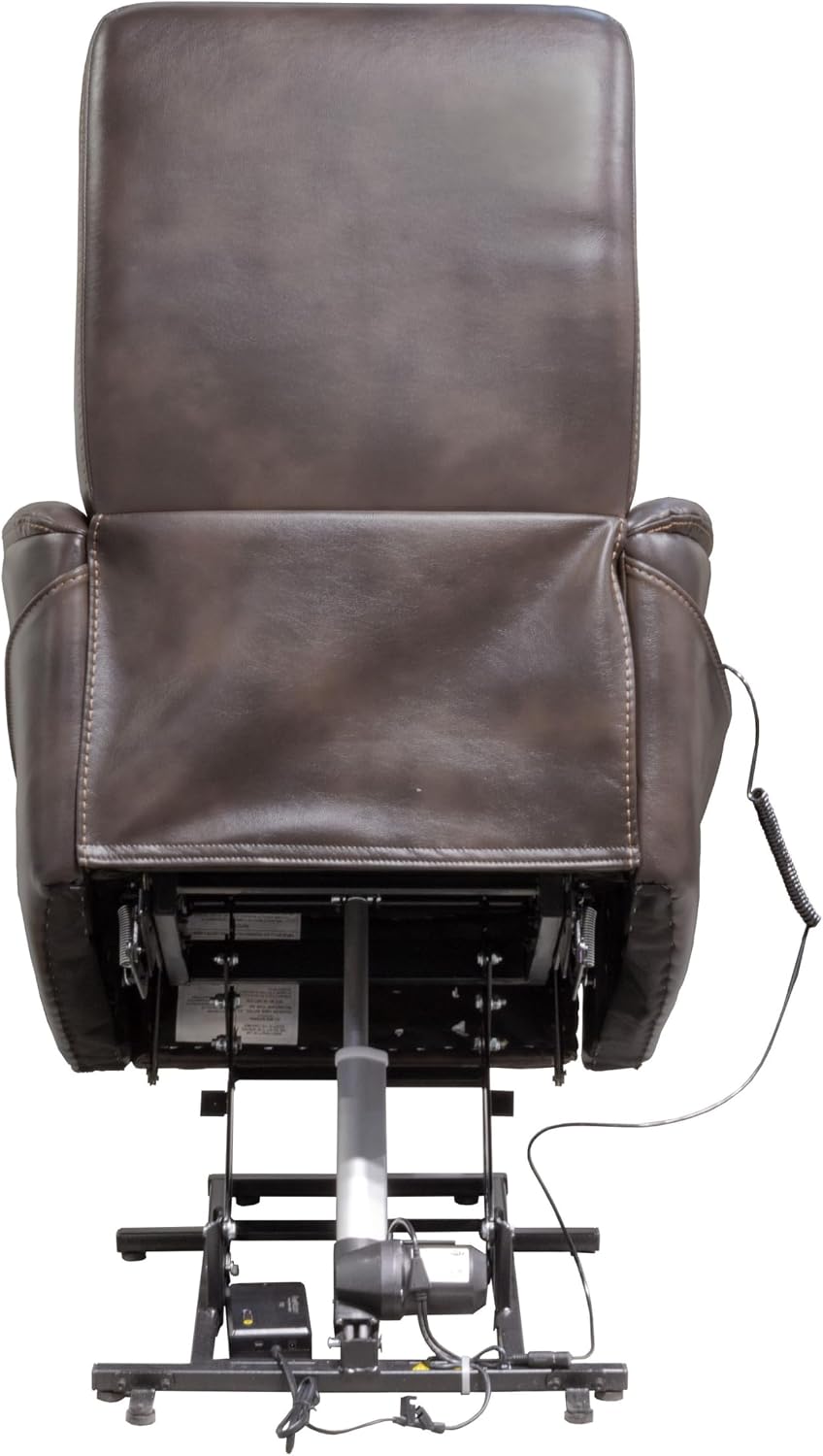 Parker Living Gemini - Truffle Power Lift Recliner Two Pack Adjustable Articulating Headrest Electric Reclining Chairs with 90% Polyester 10% PU Durable Upholstery