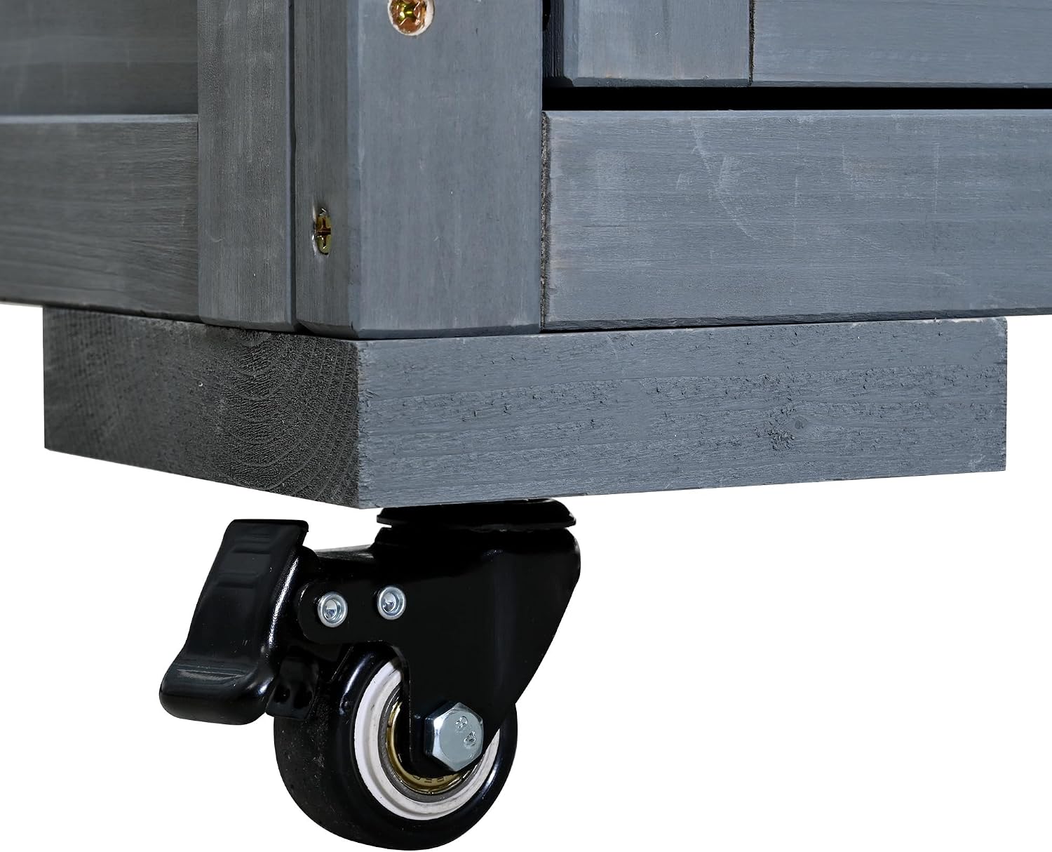 64.9'' H Garden Potting Bench with Storage Drawers and 3 Movable Shelves, Large Kitchen Island with Stainless Table Top, Grill Prep BBQ Table for Party, Gray