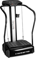 Lifepro Rhythm Vibration Plate Exercise Machine — 99 Speeds & Heart Rate Monitor Whole Body Vibration Platform Machine for Lymphatic Drainage with Handles — Standing Vibrating Platform for Home Gym