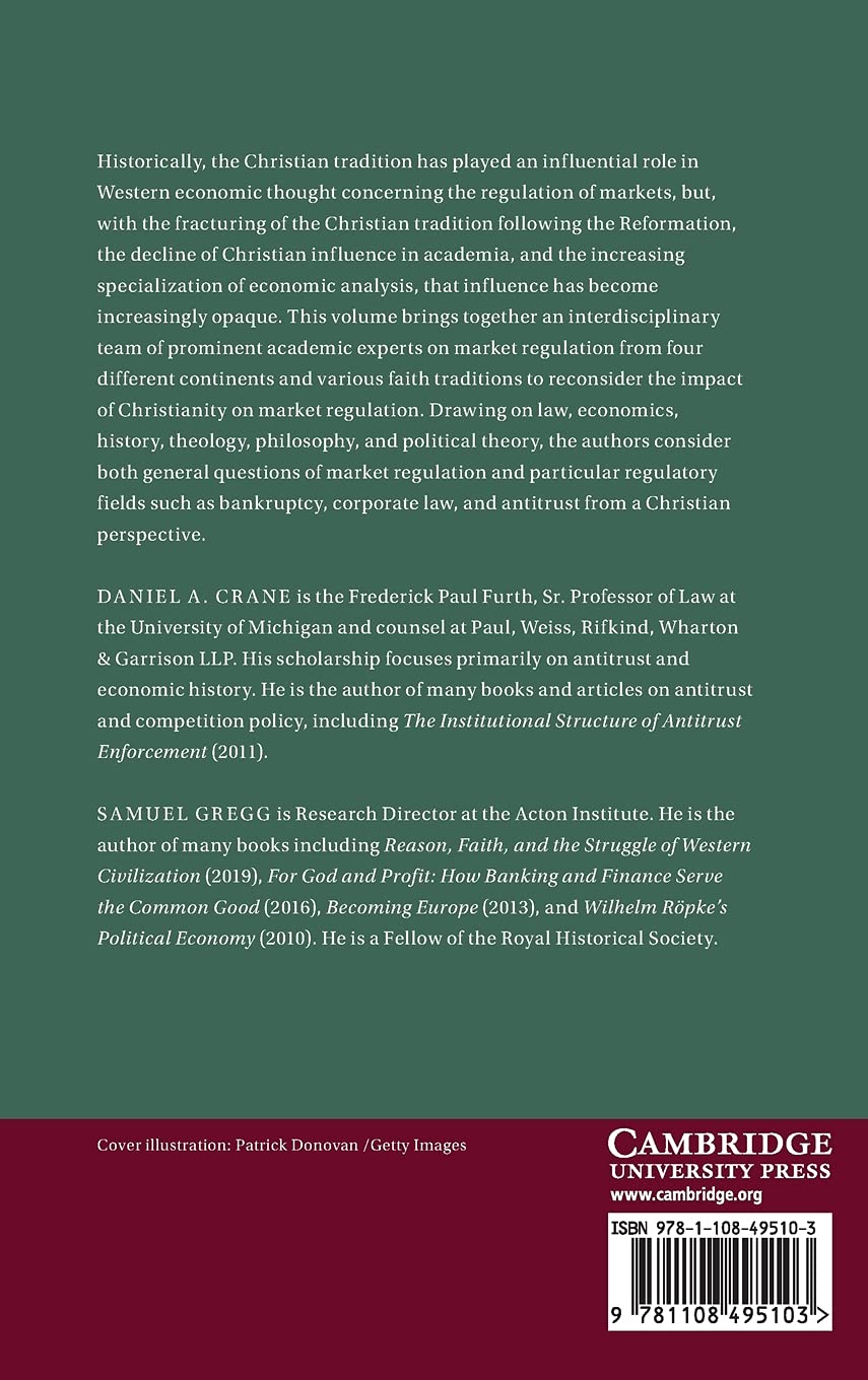 Christianity and Market Regulation: An Introduction (Law and Christianity)