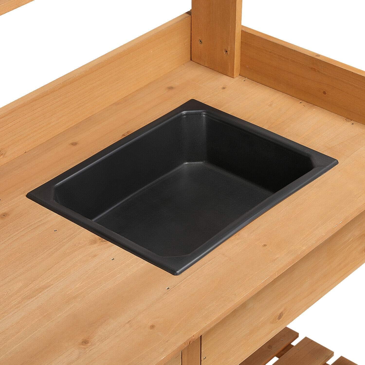 Potting Bench Table Garden Work Benches with Sink Shelf Outdoor Outside Storage