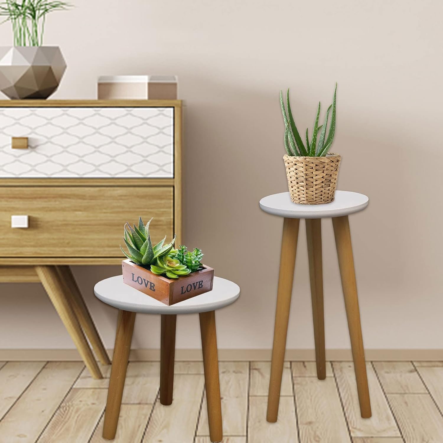 Plant Stand Free Standing Bonsai Holder Home Balcony Succulent Potting Bench Plant Pot Base With High Foot Modern Shelf For Office Indoor Plant Stands (Color : 20CMx22CM)