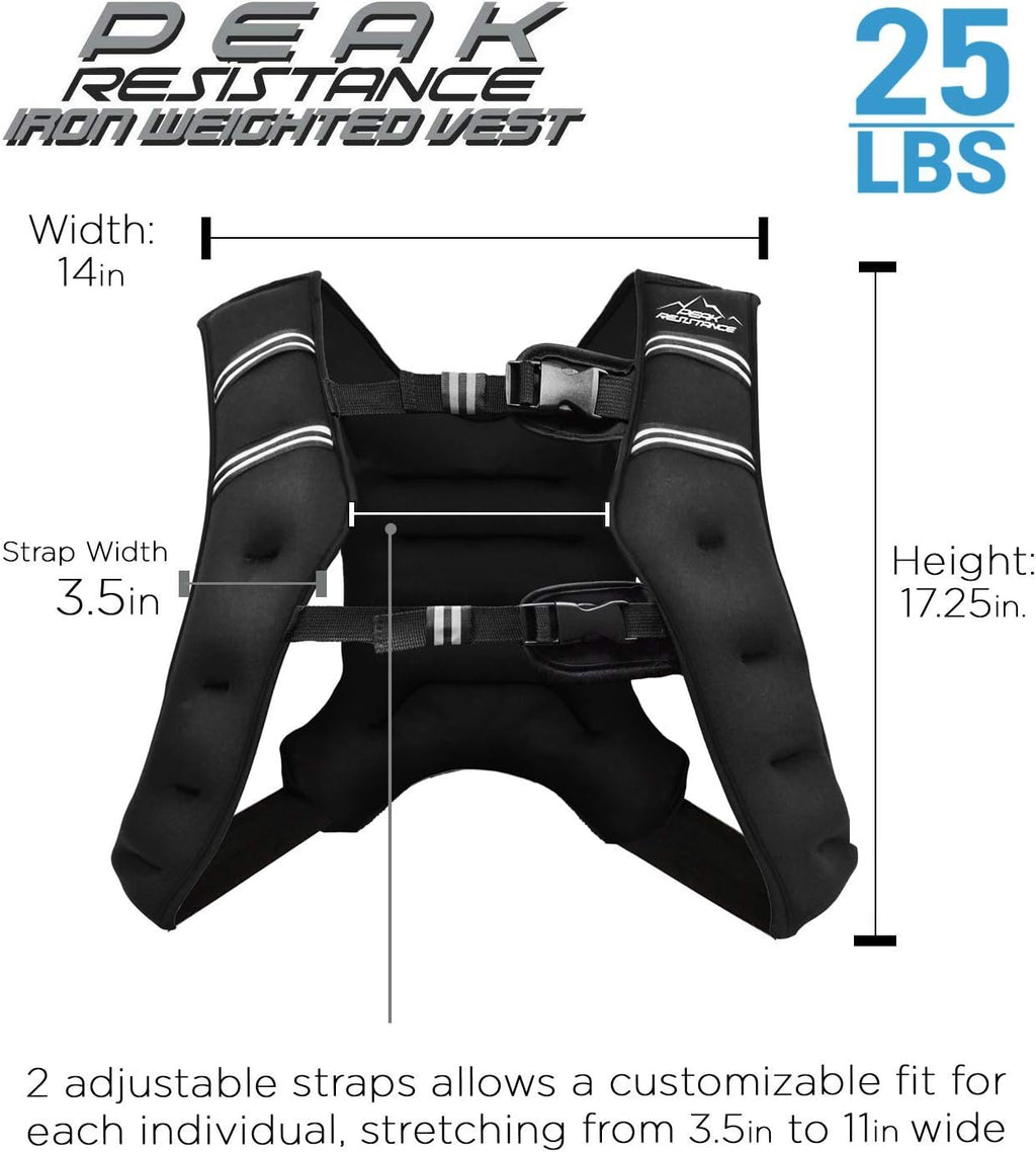 'Aduro Sport Weighted Vest Workout Equipment, 4lbs/6lbs/12lbs/20lbs/25lbs/30lbs Body Weight Vest for Men, Women, Kids'