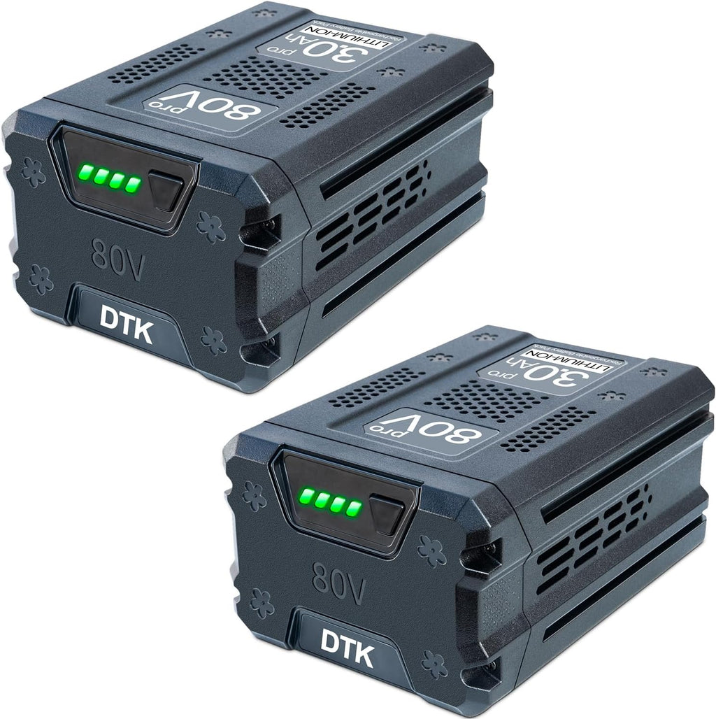 DTK 2Packs Batteries Replacement for Kobalt 80V 3000mAh Cordless Power Tool KB2580-06 KB680-06 KB280-06