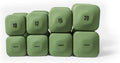 WeGym SafeGrip Square Dumbbells with Anti Slip Handles, Aesthetic Free Weights for Home Workouts, Stable Design Prevents Rolling during Floor Exercises - Set