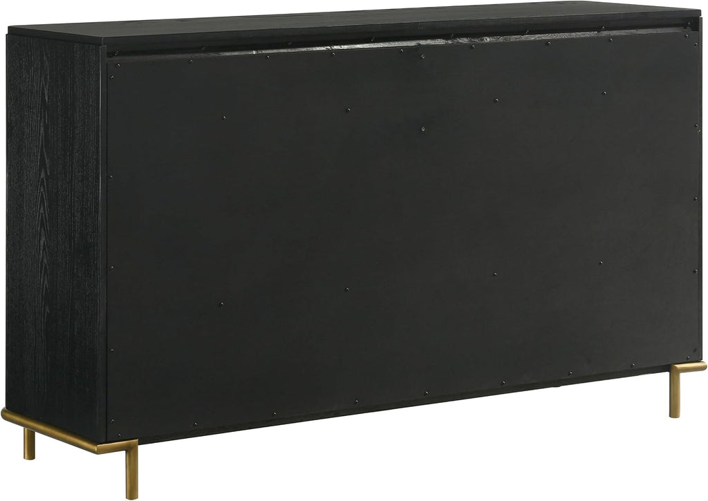 Black and Natural 4 King Bedroom Set