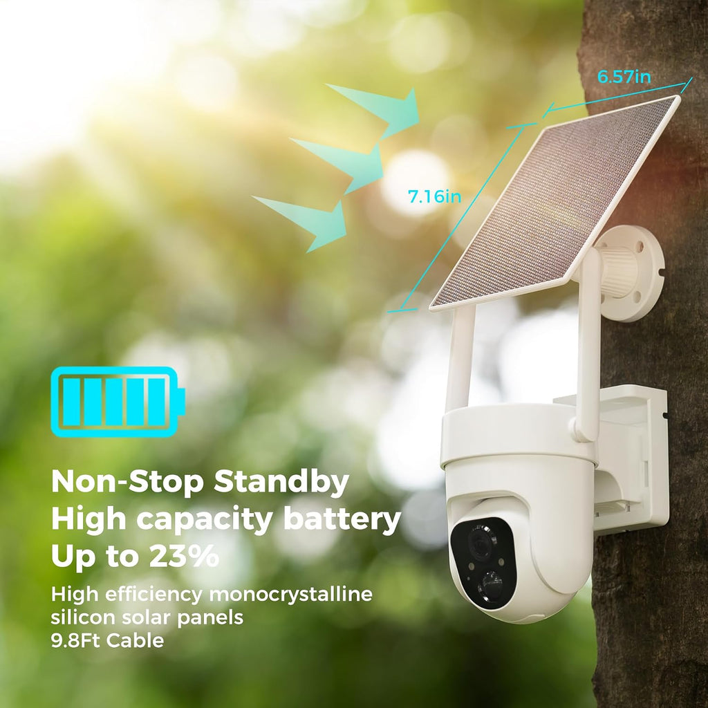 SOVMIKU Vicohome 2K AI Video Doorbell &Solar Security Camera Wireless Outdoor, Color Night Vision,Two Way Audio, Motion Detection, Easy to Setup,Audible Flashlight Siren 180 Days Exchange Policy
