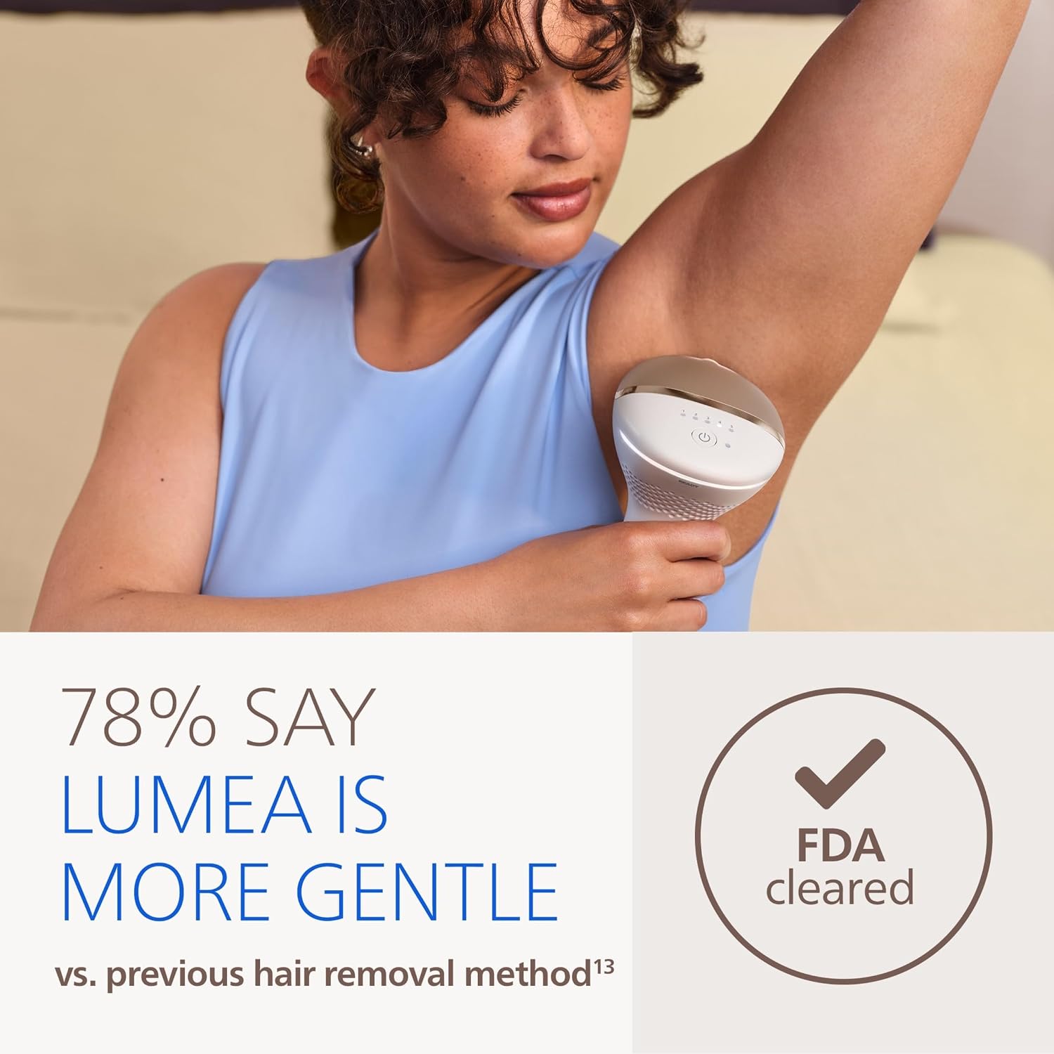 Philips Lumea IPL — Salon-Like Laser Hair Removal for Women, Permanent Hair Reduction Device At Home for Face & Body — Safe & Painless for Face, Bikini, Body, 5 Settings & Skin Sensors, BRI984/03