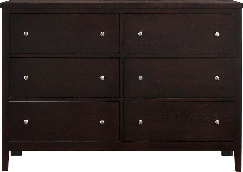 Coaster Home Furnishings Carlton Contemporary 4-Piece Bedroom Set Leatherette Upholstered Full Size Panel Bed Frame 51-inch Headboard Cappuccino 202091F-S4