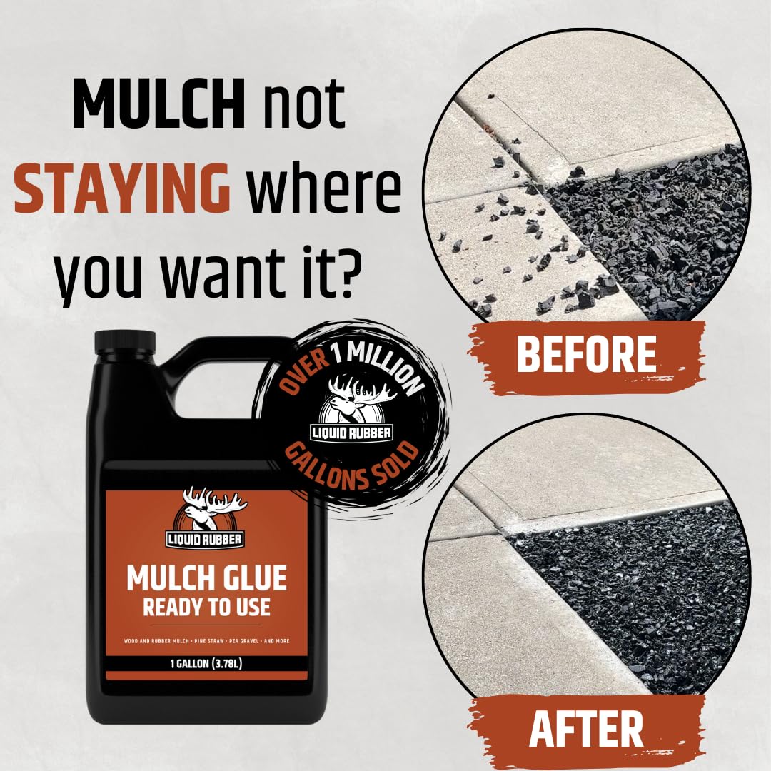 2 x 1G Mulch Glue + Garden Pump Sprayer KIT