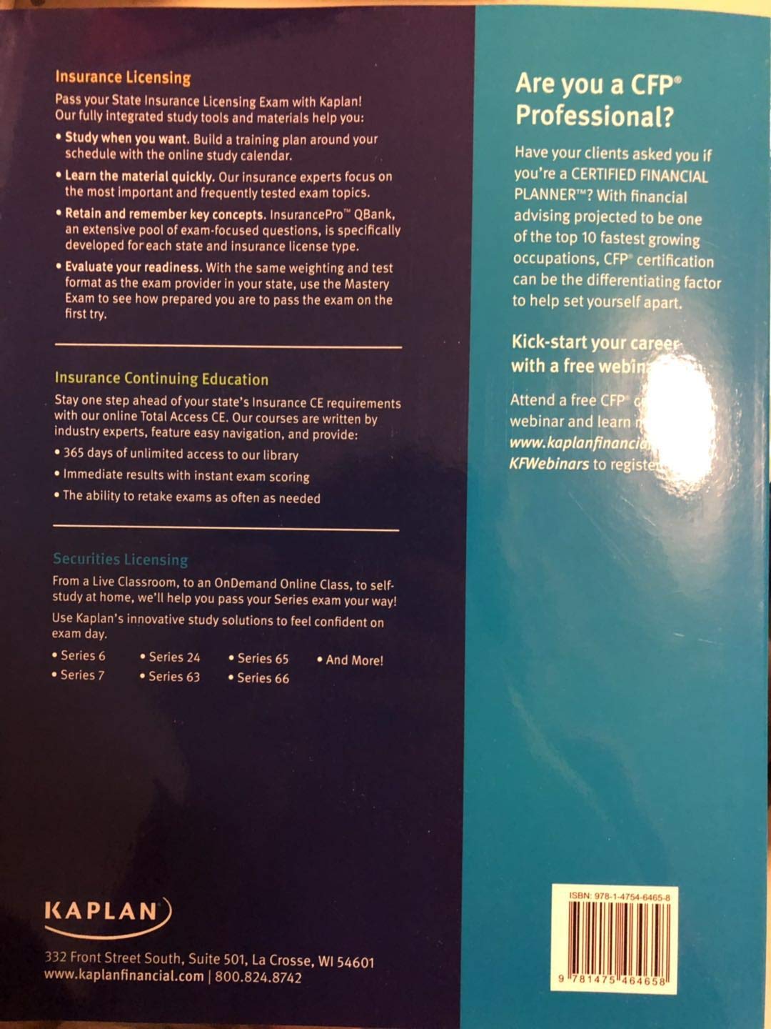Kaplan Series 63 License Exam Manual, 8th Edition (Paperback): Comprehensive Securities Licensing Exam Manual
