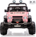 12V Ride on Truck，Kids Electric Car with Parent Remote Control| Features 3 Speeds Up to 6MPH, 2 * 550w Moto, Safty Belt，Spring Suspension, LED Lights, Music for Children Aged 2-8 Years