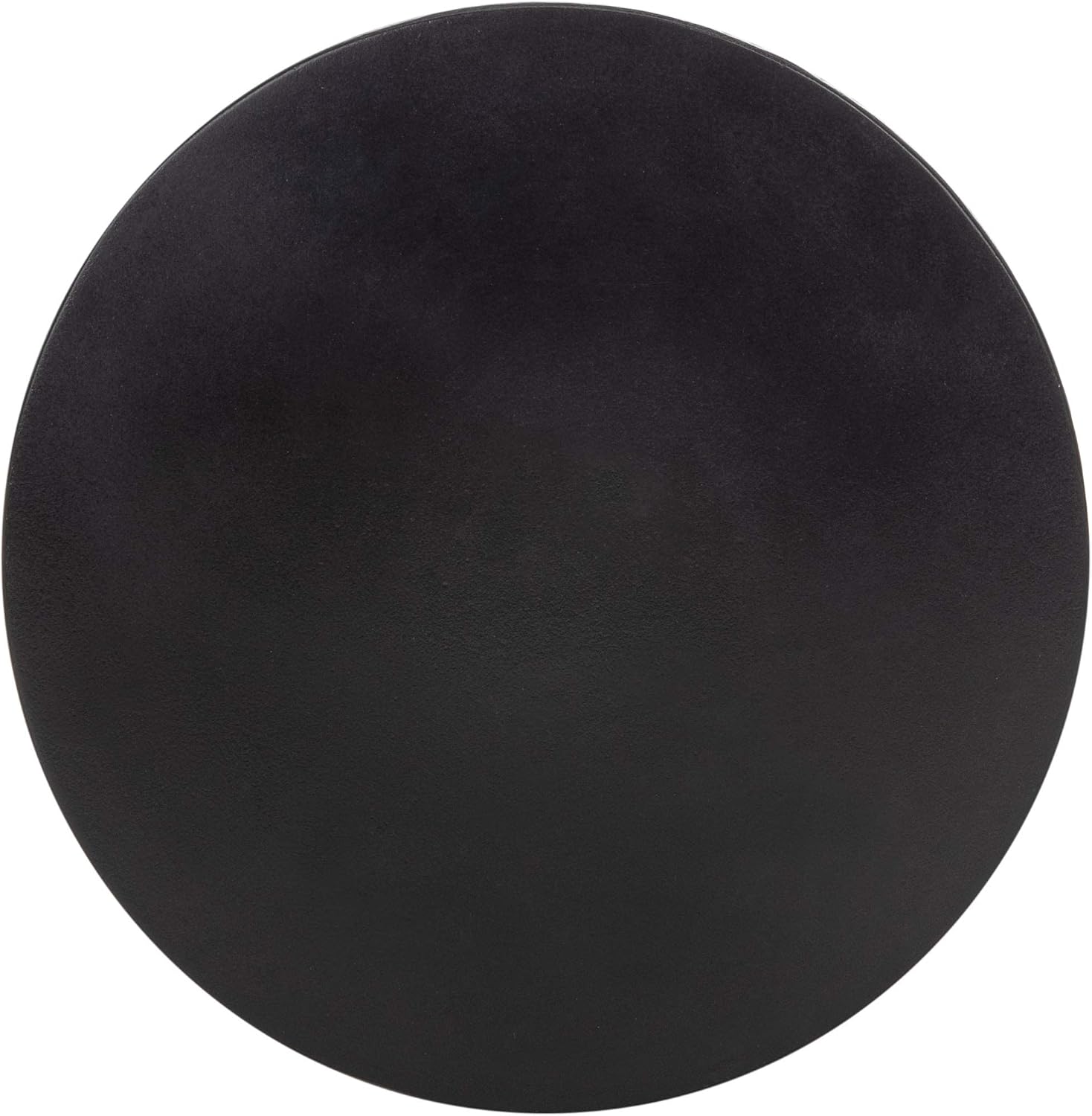 SAFAVIEH Outdoor - Athena Accent Stool - Black Concrete - Sculptural Drum Design - Ideal for Living Room, Patio, Deck, Sunroom, 14.9' W x 14.9' D x 17.7' H (VNN1011C)