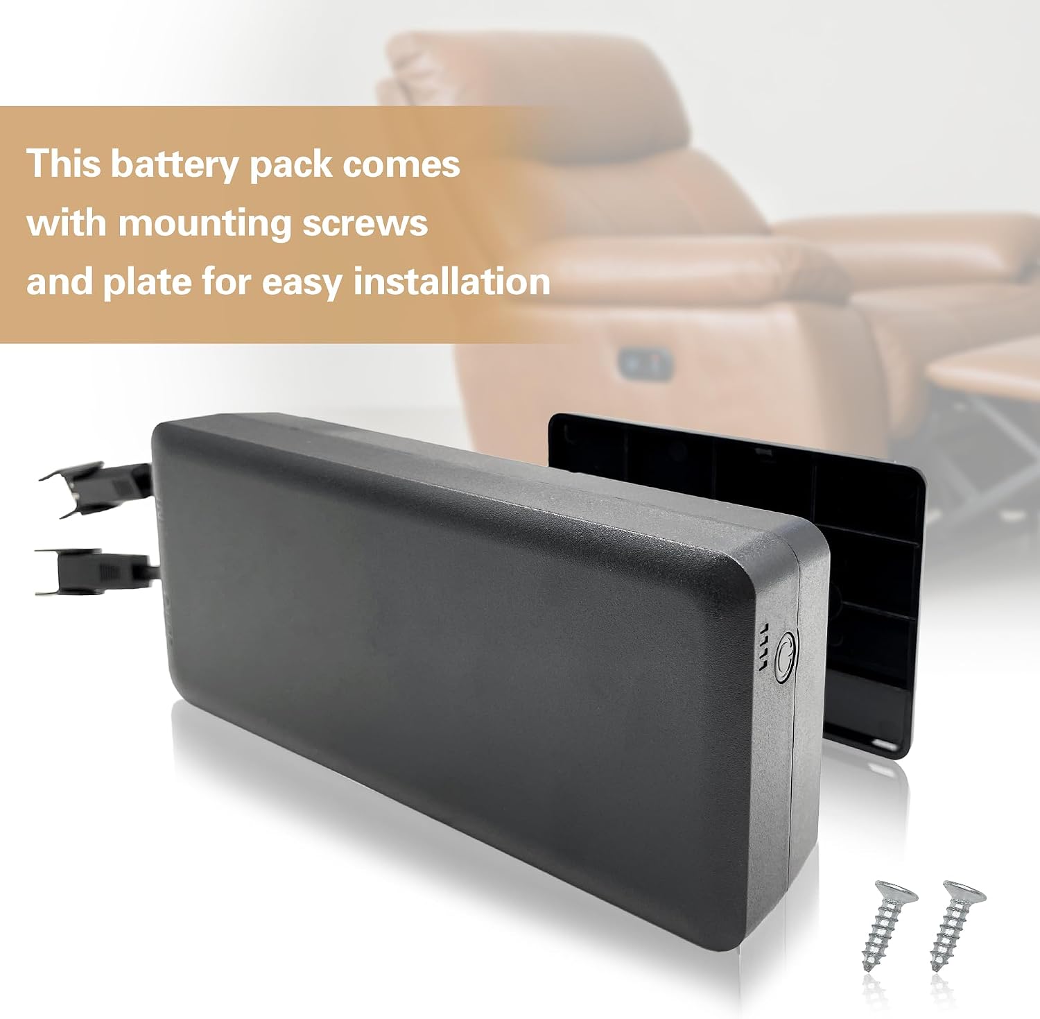 Power Recliner GreenPower 6000mAh Wireless Rechargeable Battery Pack Kits with Wall Power Supply Extension Cord and Y Power Cable