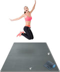 Gorilla Mats Large Exercise Mat – 6'x4', 7'x4', 7'x5', 8'x4', 10'x4' (1/4' Thick) – Ultra Durable Workout Mat for Home Gym Flooring – Non-Slip, Flat Fitness, Yoga & Weight Lifting Floor Mat