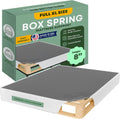 Greaton, 8' Full XL Box Spring for Full XL Size Bed – Amish-Made in the USA – Solid Wood Mattress Foundation with Stable & Quiet Support – Flat-Packed & Easy Assembly – White