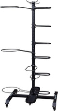 Body-Solid (GAR100) Compact Accessory Vertical Stand Rack for Organizing Medicine Balls, Weights Ball, Resistance Bands and Tubes, Jump Ropes, Foam Rollers, Yoga Mats, and more