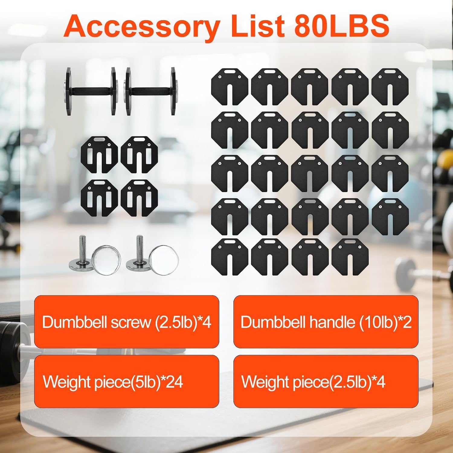 Adjustable Dumbbell Sets, Each 50/80/90/110/120LB Pairs Durable Steel Build, Free Weights Dumbbells Set of 2 with Anti-slip Handle, For Full Body Home Gym Workout Home Strength Training Equipment 50/80/90/110/120LBSX2