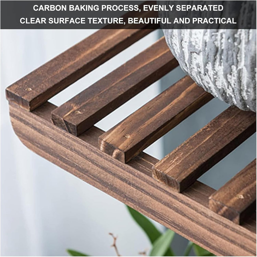 Potting Bench Table,Garden Potting Table, Plant Pot Display Rack for Window Plant Shelf Indoor Garden Balcony Home Decor Living Room Bedroom (Color : White, Size : 120x25x120cm)