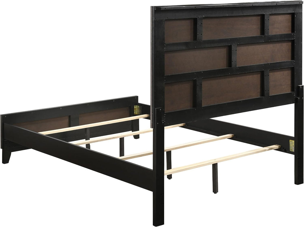Coaster Home Furnishings - Watson - Wood - 5-Piece Bedroom Set with Panel Headboard and Groove Details - Bedroom - Full Size - Gray Oak - 212421F-S5