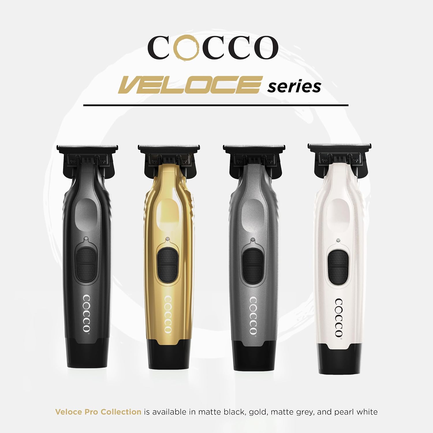 Cocco Veloce Pro Trimmer, Digital Gap Ambassador DLC Blade Edger | High-Torque Brushless BLDC Motor, Cordless, All-Metal Design, Lithium-Ion Battery, Charging Base Included