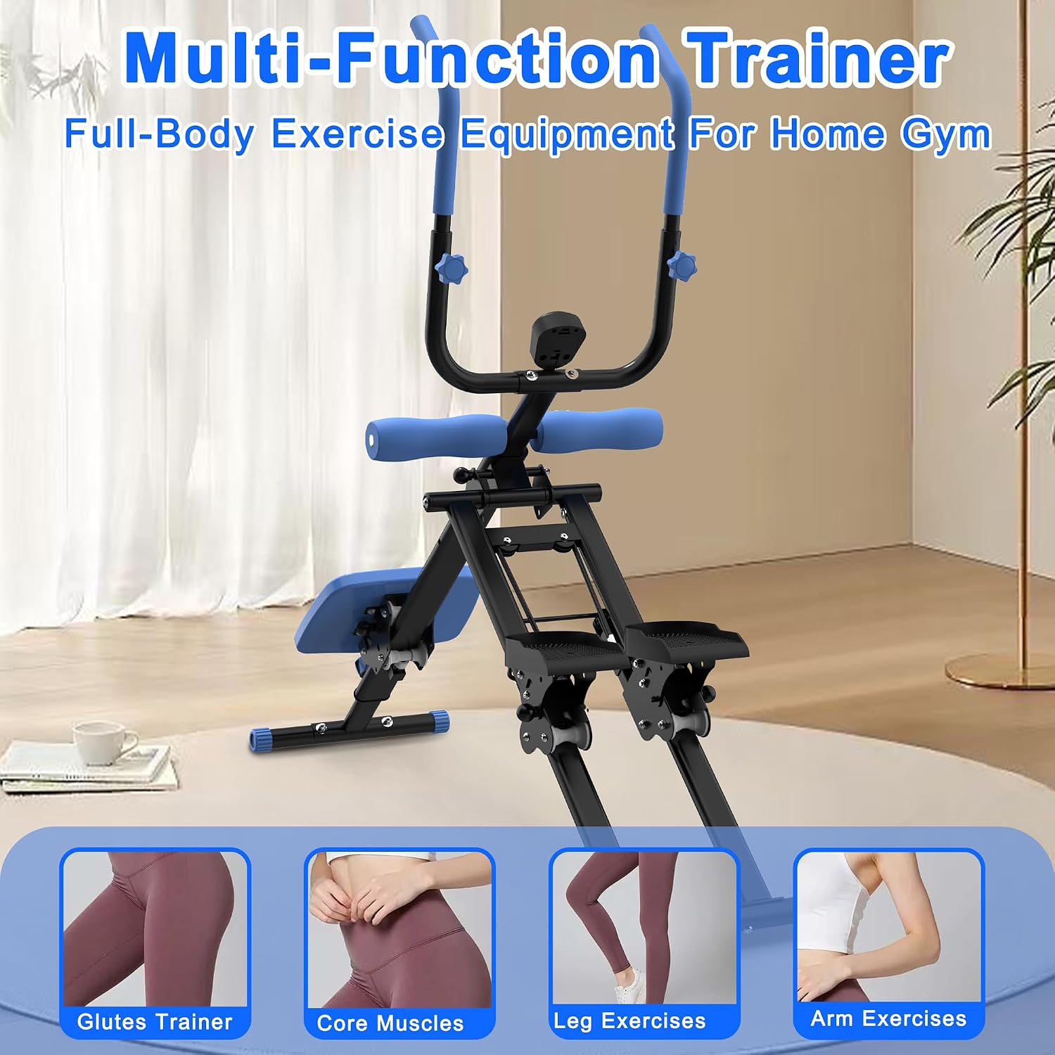KINMAC 2 in 1 Stair Stepper & Ab Workout Machine - Multi-Function Trainer-Upgrade High-Efficiency Stairmaster & Ab Trainer Machine Full-Body Exercise Equipment for Home Gym Exercise