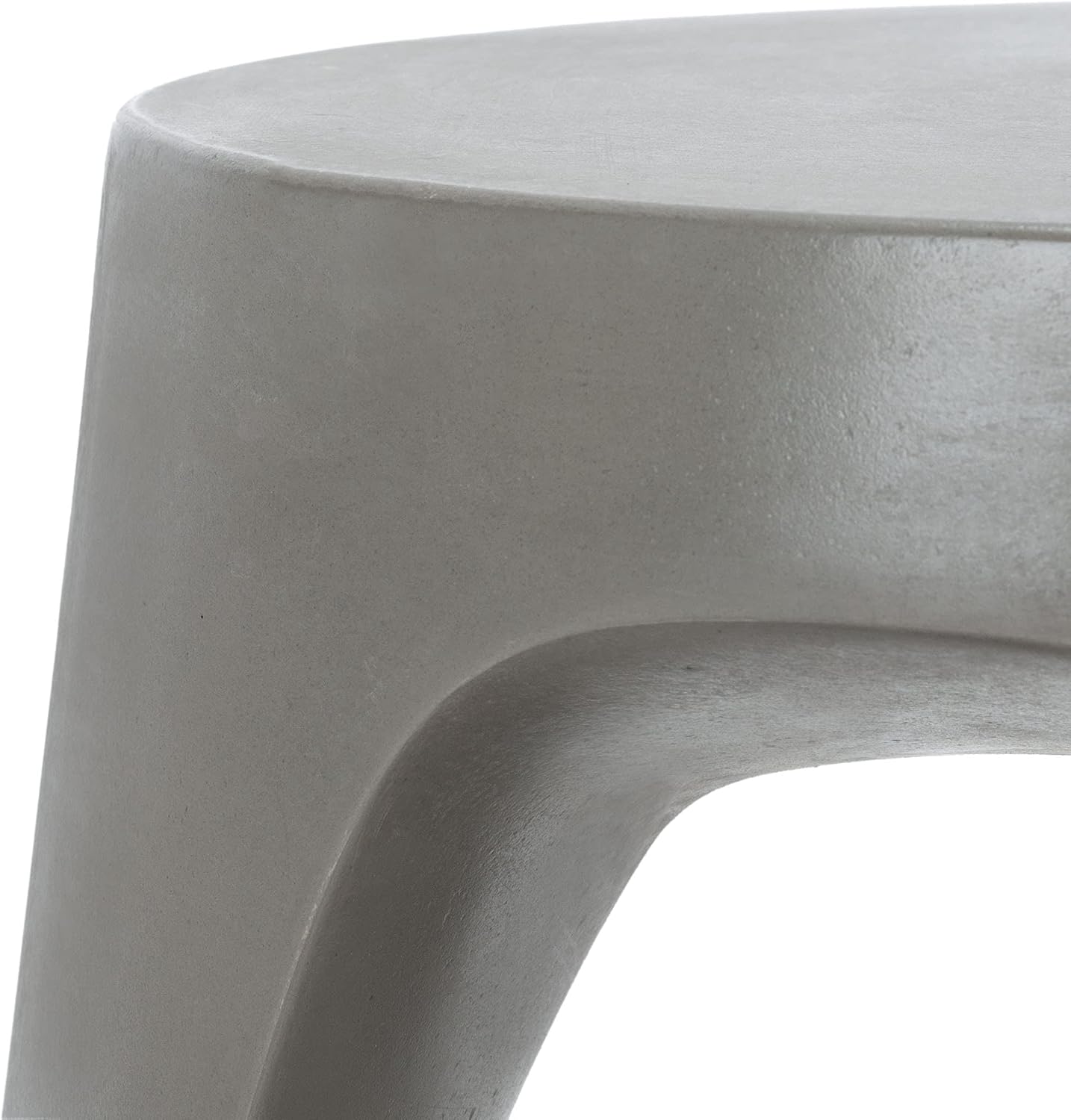 SAFAVIEH Outdoor Collection Vikki Modern Dark Grey Concrete Accent Table (Fully Assembled) VNN1040A