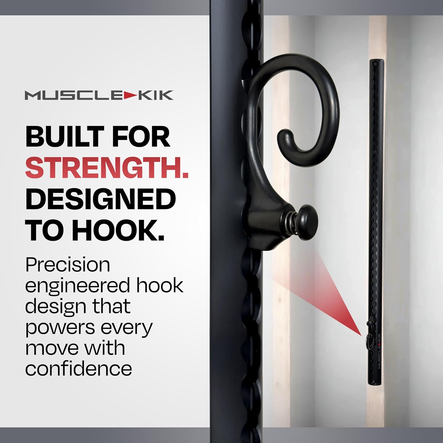 Aluminum Wall-Mounted Anchor Fitness System - Adjustable, Multi-Functional, Space Saving Home Gym Solution for Strength Training, Workout Goals | 100+ Exercises, Easy Installation, 300lbs Capacity