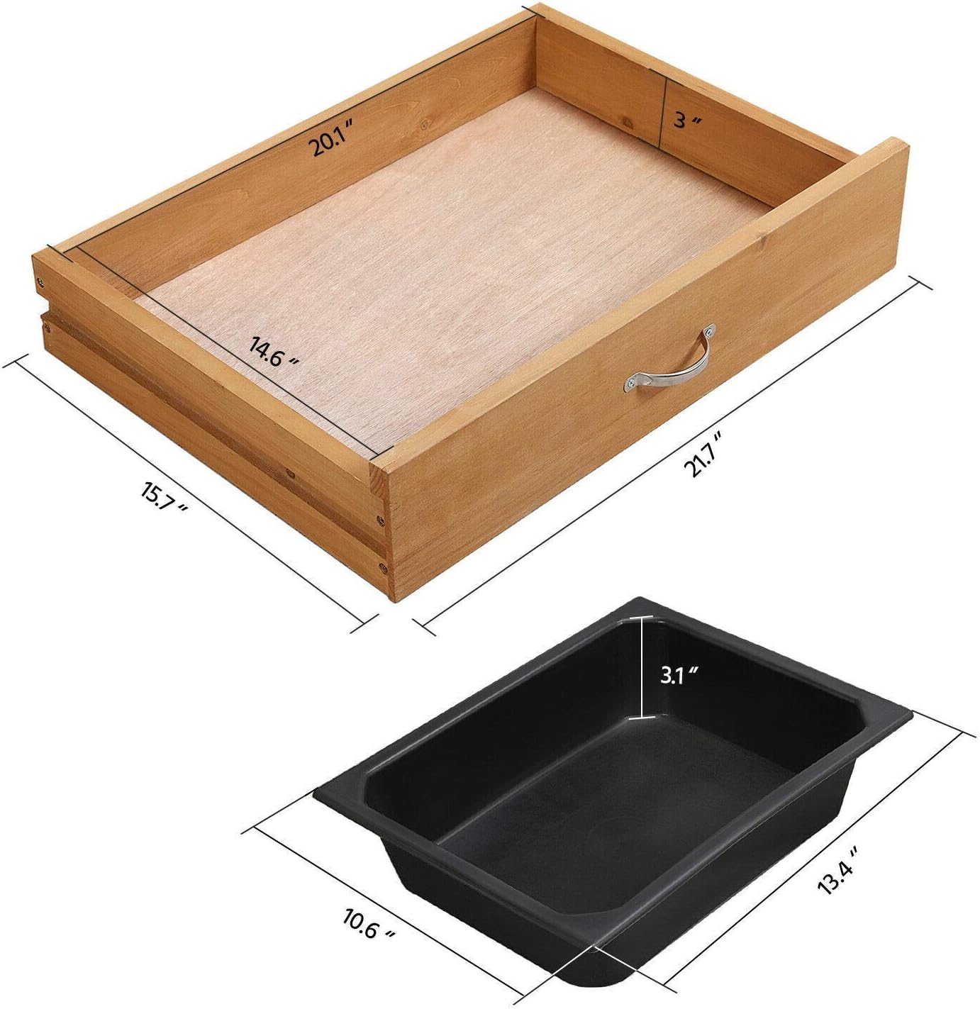 Potting Bench Table Garden Work Benches with Sink Shelf Outdoor Outside Storage