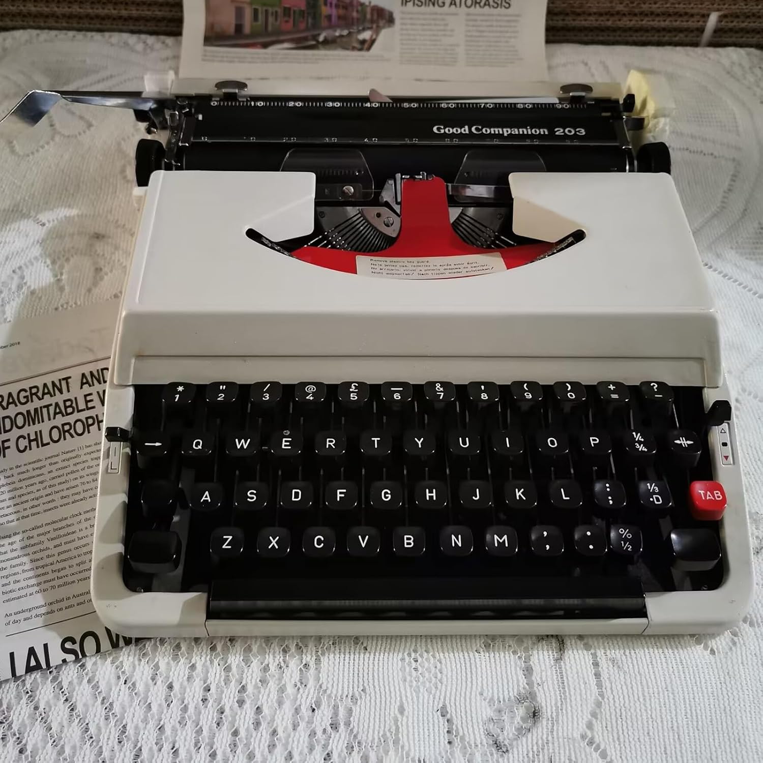 Old Fashioned Manual Typewriter, Classic and Antique Style, Antique Typewriter for Kids and Adults, Writers Literary Gift