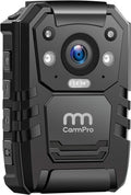 1296P HD Police Body Camera,64G Memory,CammPro I826 Premium Portable Body Camera,Waterproof Body-Worn Camera,Night Vision,GPS for Law Enforcement Recorder,Security Guards,Personal Use1