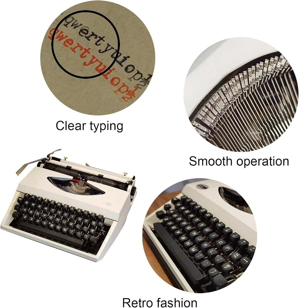 Mechanical English Typewriter, Classic Retro Manual Typewriter Decor, Literary Retro Collection Gift