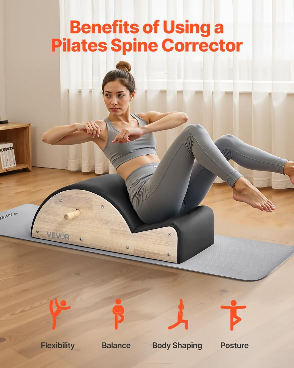 VEVOR Pilates Reformer Foldable, Suitable for Intermediate and Beginners Users, Pilates Equipment for Home Gym Studio Use with 4 Adjustable Resistance Spring, Up to 400 LBS
