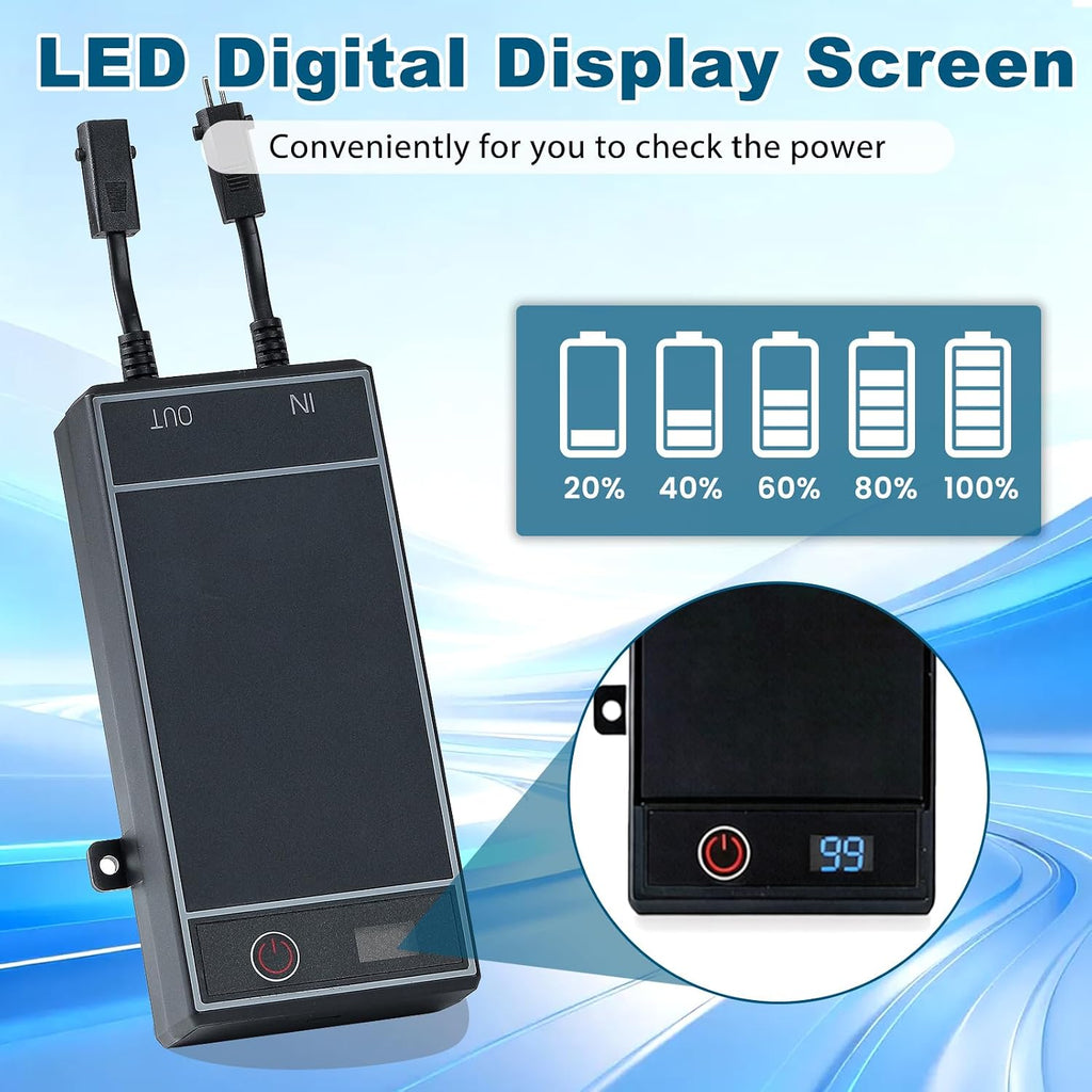 2 Rechargeable Battery Packs for Reclining Furniture, 2500mAh Universal Wireless Recliner Battery Charger for Electric Recliner, Sofas, Lift Chairs, Couch, 2-Pin Connection Reclining Furniture