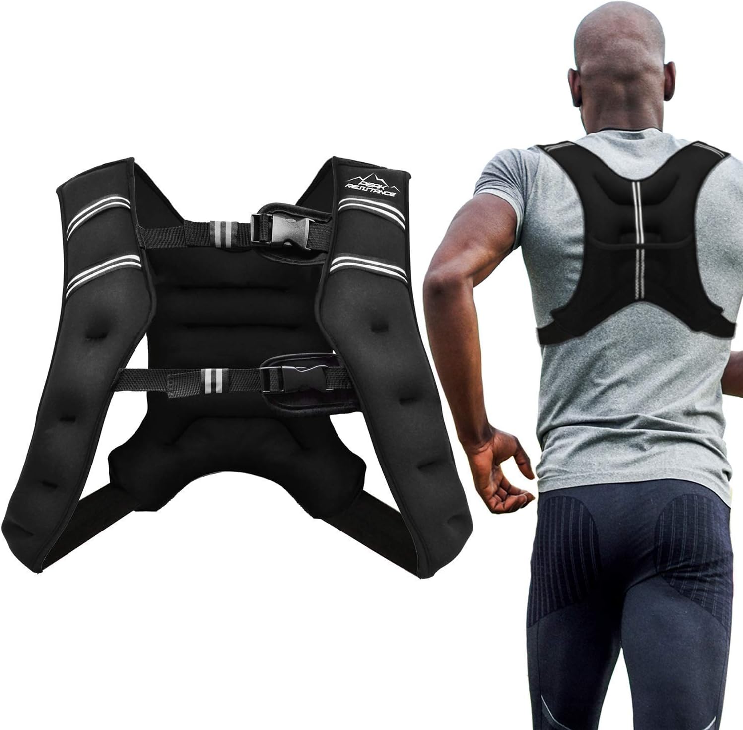 'Aduro Sport Weighted Vest Workout Equipment, 4lbs/6lbs/12lbs/20lbs/25lbs/30lbs Body Weight Vest for Men, Women, Kids'