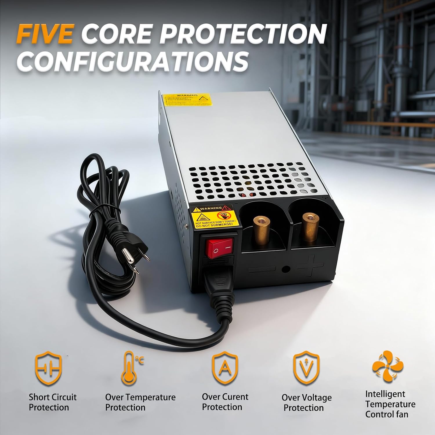 New Version AC to DC 48V 31A 1500W Power Supply,120V to 48V Converter/110V to 48V Converter for 48v RV, Pump, LED Strip, LCD Monitor (DC48V-31A-1500W)