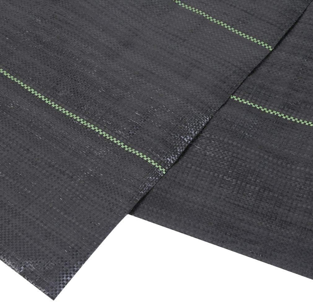 Agfabric Landscape Ground Cover 6x330ft Heavy Duty PP Woven Weed Barrier,Soil Erosion Control and UV stabilized, Plastic Mulch Weed Block