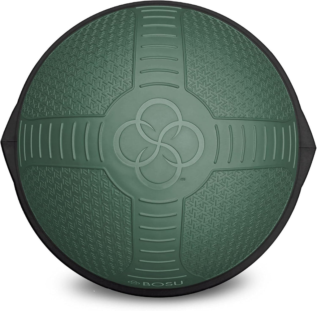 BOSU Nexgen Balance Trainer, Half-Ball Training Equipment, 65 cm Diameter, 300 lb Capacity - Burst-Resistant Stability Exercise Tool w/Non-Slip Base, Includes Hand Pump, Commercial-Grade