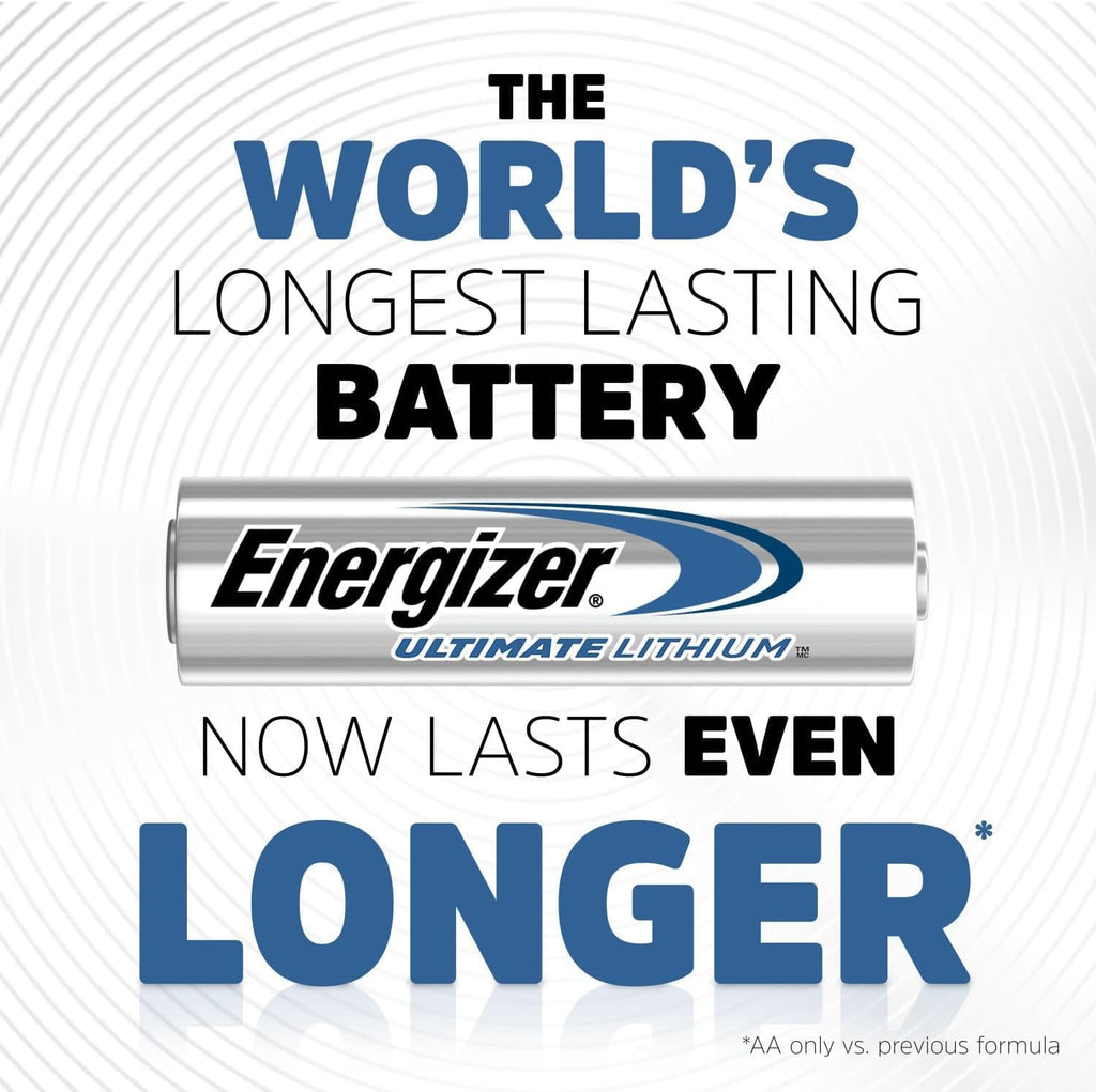 Energizer 100 AA Ultimate Lithium Leakproof Batteries