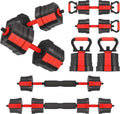 VIVITORY Dumbbell Sets Adjustable Weights, Free Weights with Connector, Non-Rolling Adjustable Dumbbell Set, Barbell for Home Gym, Hexagon, Cement Mixture