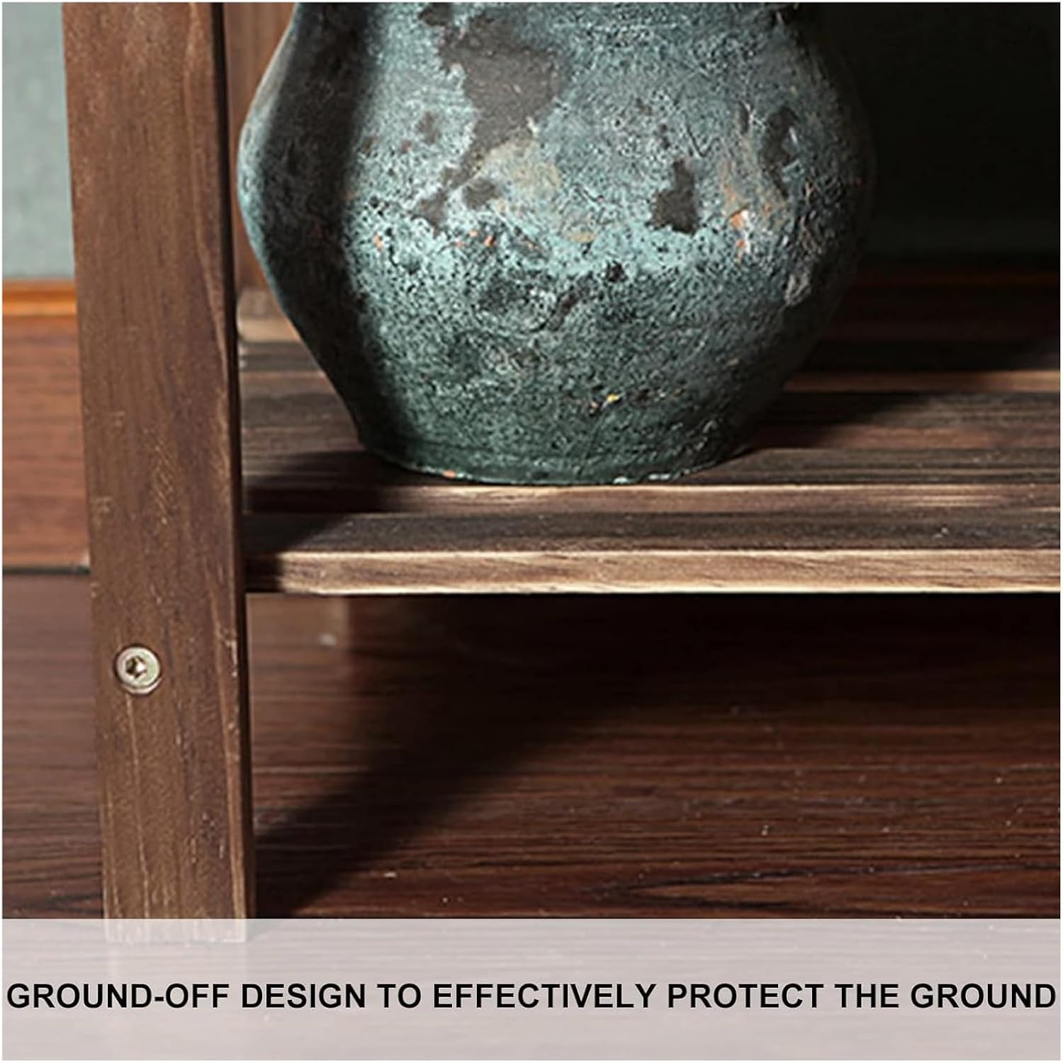 Potting Bench Table,Garden Potting Table, Plant Stand Wooden Outdoor Tiered Plant Shelf 5 TiersLadder Plant Holder Table Plant Pot Stand for Window Garden Balcony Living Room