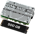 NVMe Base for Raspberry Pi 5 M.2 HAT PCIe Extension Board (M.2 2230 to 2280 Supported) (500 GB)