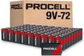 PROCELL 9V Long-Lasting Alkaline Batteries (72 Pack), 5-Year Shelf Life, Bulk Value Pack for All Professional Devices - 9 Volt Battery Heavy Duty