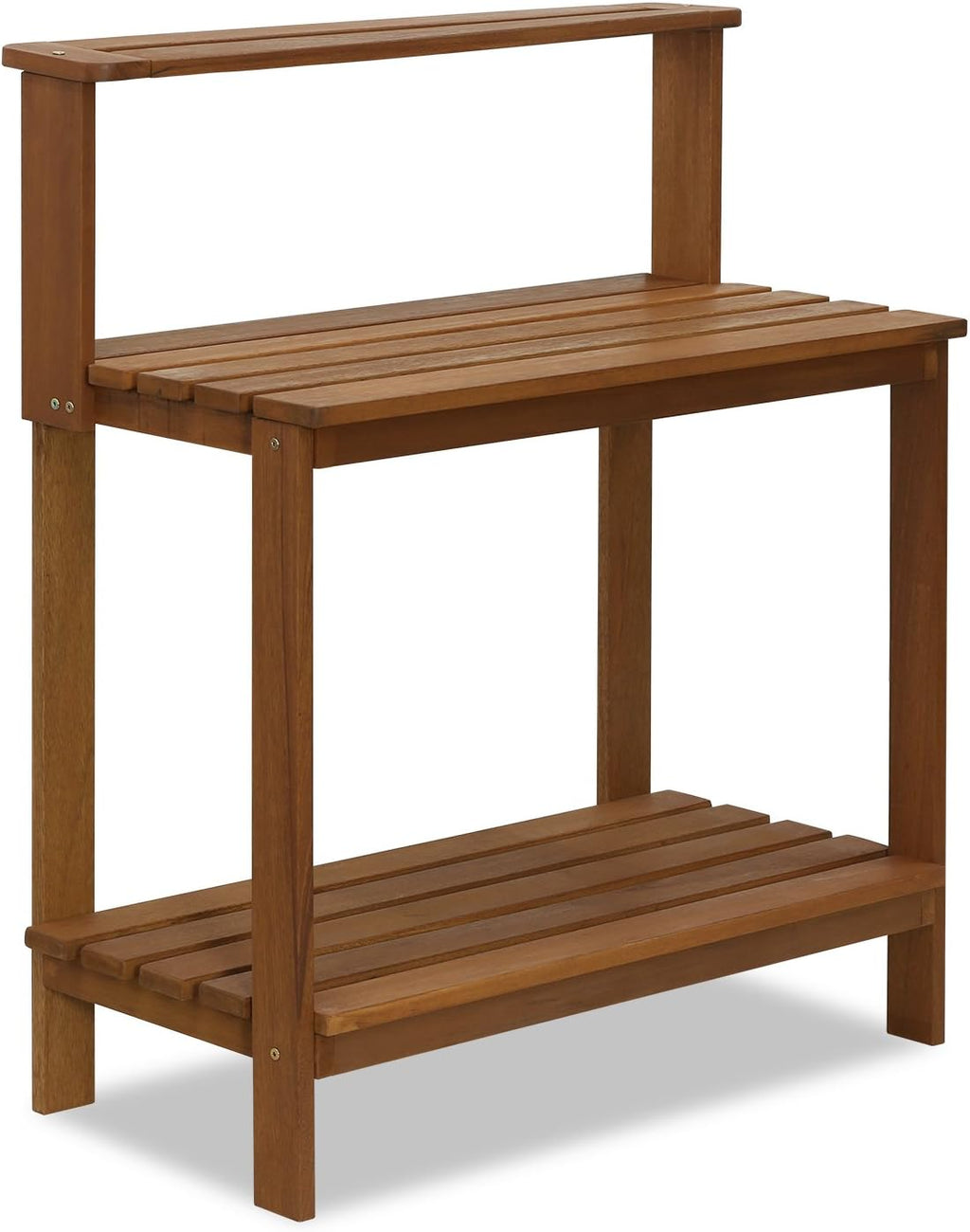 Furinno Tioman Outdoor Hardwood Potting Bench and Backless Bench