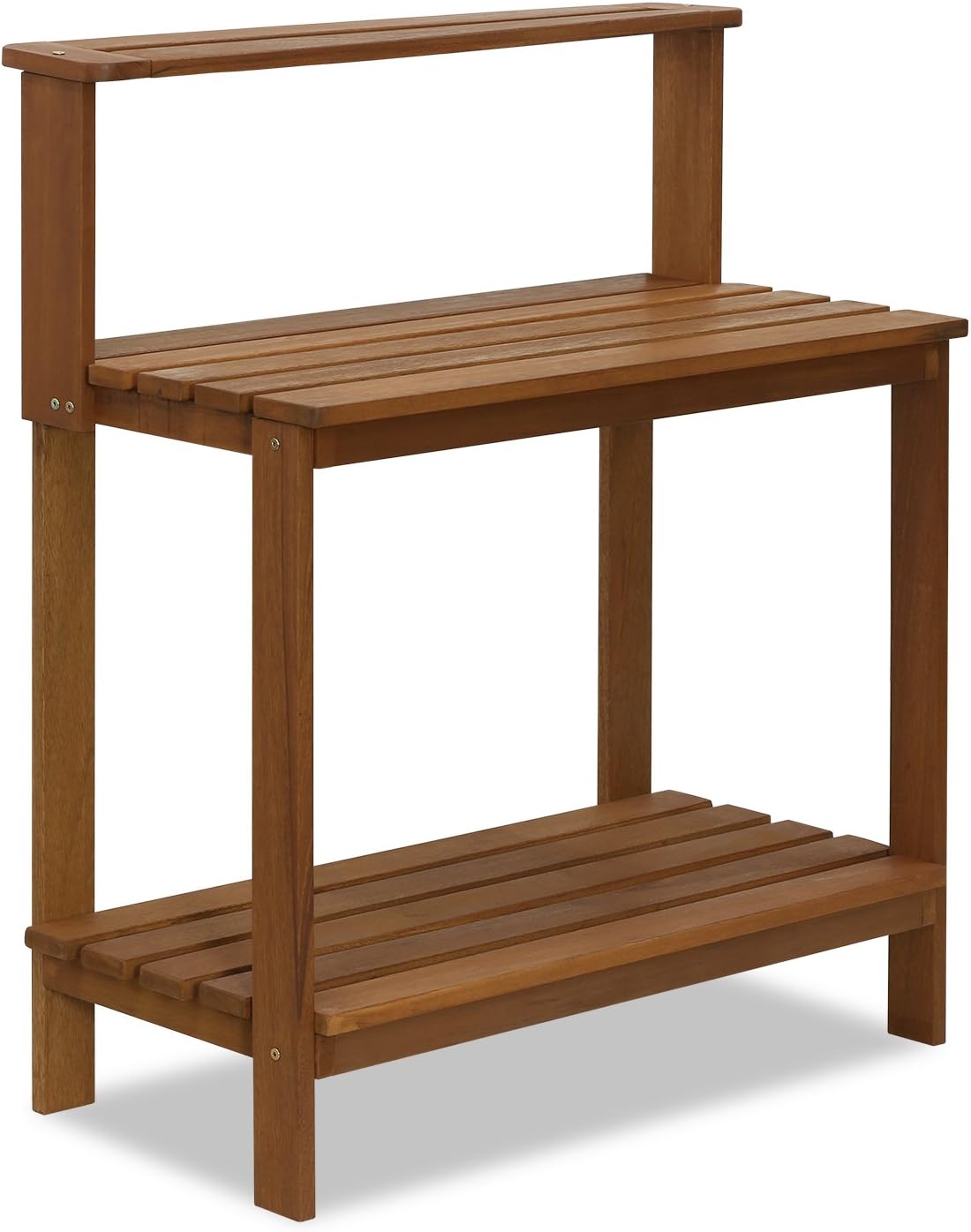 Furinno Tioman Outdoor Hardwood Potting Bench and Backless Bench