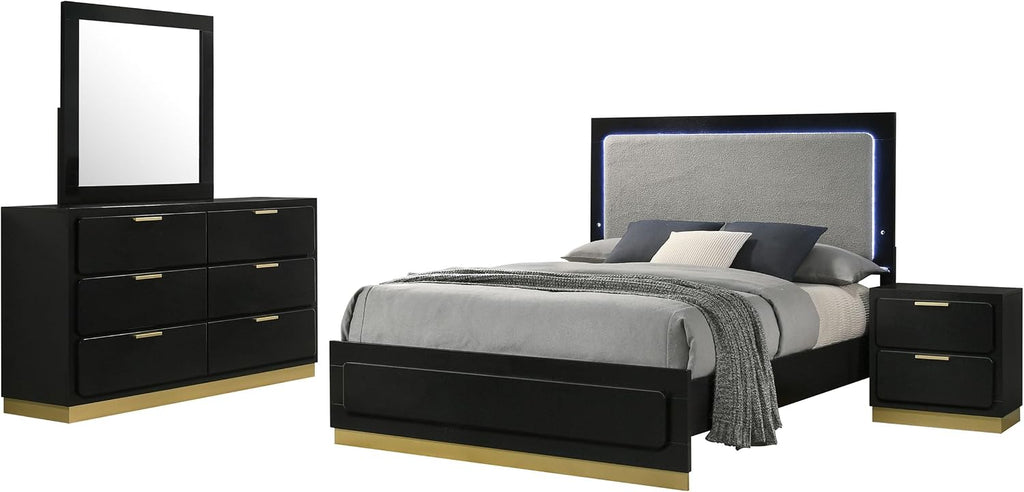 Black 4 King Bedroom Set
