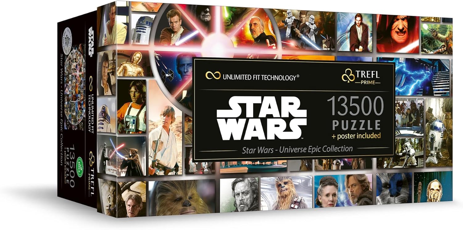 Trefl Prime Puzzle UFT: Star Wars, Universe Epic Collection, 13500 Elements, Large Game, Thickest Cardboard, for Adults and Children from 14 Years